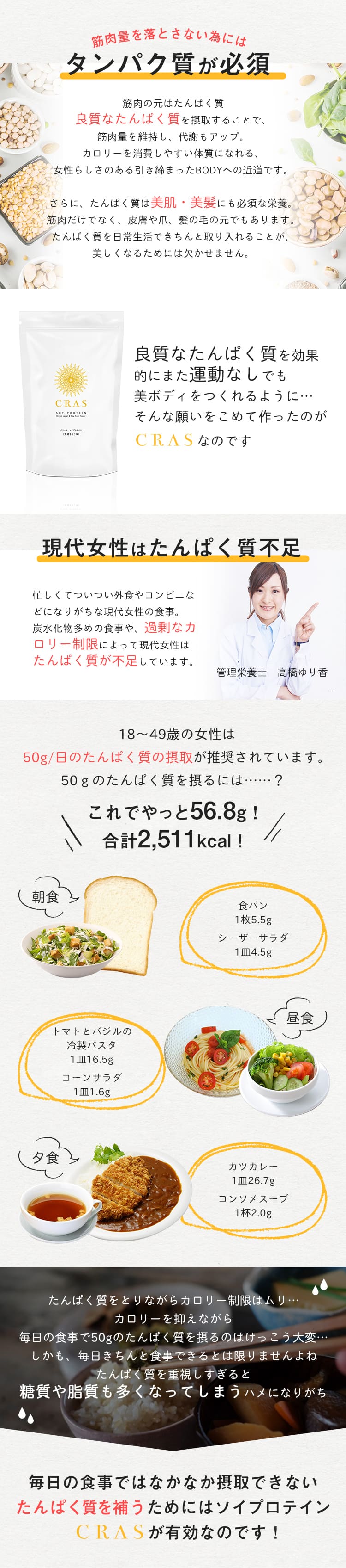 タンパク質が必須